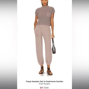 Free people freya set -Size xs - color: taupe- New with tags
